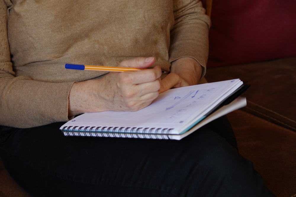 Prise de notes lors d'une formation dispensée par Del Progress Conseil